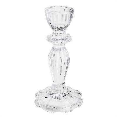 Castiçal Decorativo De Vidro Argos 16x8 cm