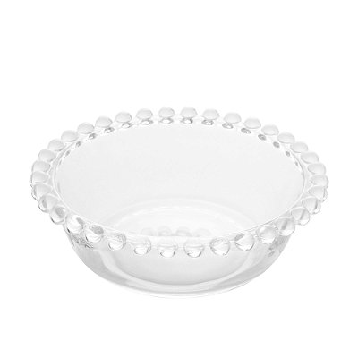 Bowl de Cristal Pearl Transparente 14x4cm