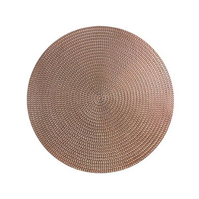 Jogo Americano de Plástico Fresno Metalizado 38cm - Rose Gold