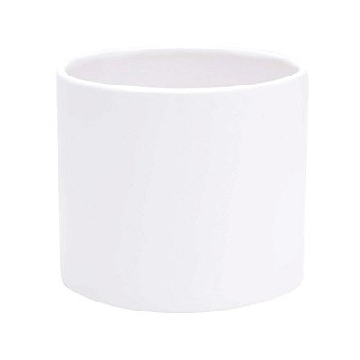 Vaso Cachepot de Cerâmica Pequeno - Branco