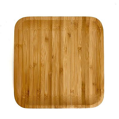 Petisqueira de Bambu Quadrada - 25cm