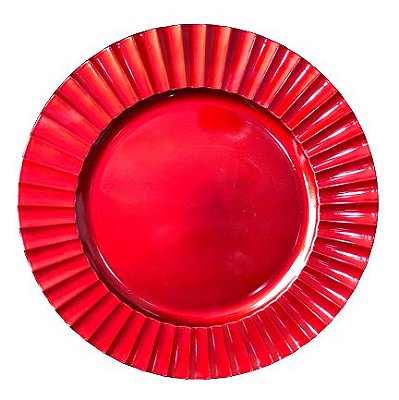 Sousplat Ondulado - Vermelho