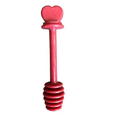 Pegador de Mel Coração - Vermelho