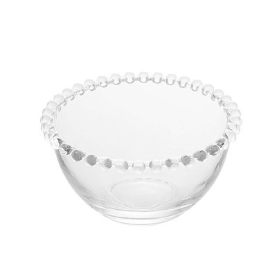 Bowl de Cristal Pearl Transparente 14x8cm