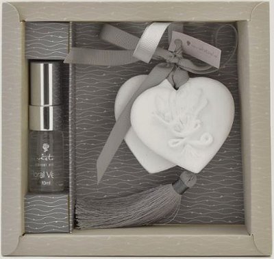 Pendente de Gesso Perfumado Coração Pequeno - Bamboo
