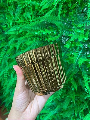 Vaso Cachepot de Cerâmica Pequeno - Rose Gold