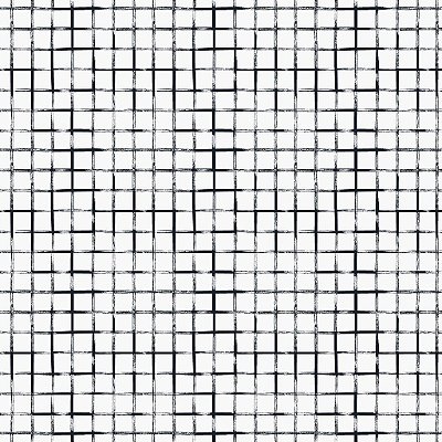 Guardanapo Home Tecido Algodão 40x40cm Grid Branco e Preto