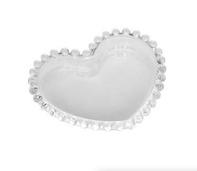 Prato de Coração de Cristal Pearl 12cm - Wolff