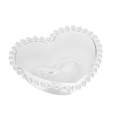 Bowl de Coração de Cristal Pearl 15cm - Wolff