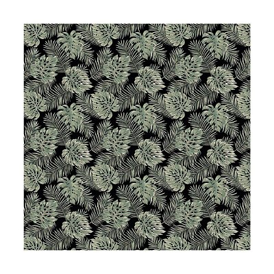 Guardanapo Home Tecido Algodão 40x40cm Leaf Folhas Verde