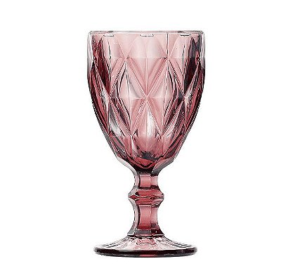 Taça de Vidro Diamond 240ml - Rose
