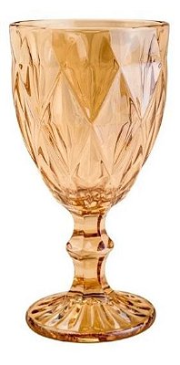 Taça de Vidro Diamond 300ml - Âmbar