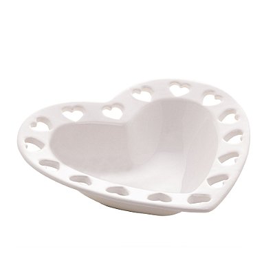 Bowl de Coração com Detalhe de Coração Vazado - Pequeno