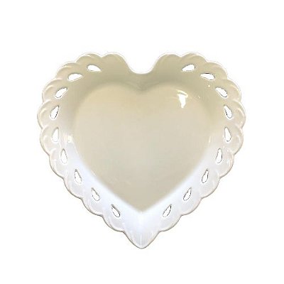 Prato de Coração de Porcelana - Pequeno