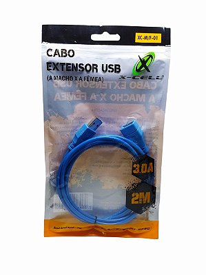 Cabo Extensor Usb A Macho X A Fêmea 3.0a 2mt Xc-M/F-01