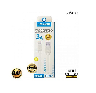 Cabo Usb Lightning Ip 3a 1mt Le-467