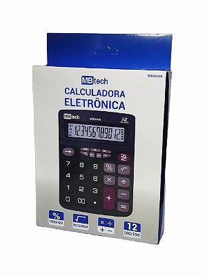 Calculadora Eletronica A Pilha 12 Digitos Mb54309