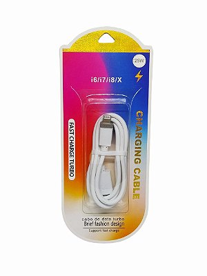 Cabo De Dados Turbo IP 25W Charger Cable
