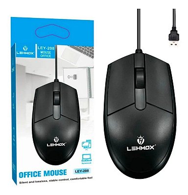 Mouse Para Computador Com Fio Usb Ley-208
