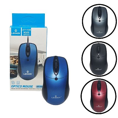 Mouse Para Computador Com Fio Usb Ley-1538