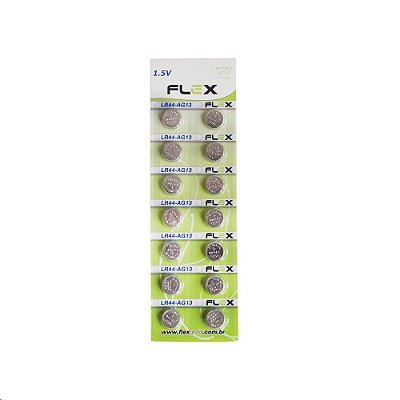 Bateria Botão Flex Fx-Lr44/Ag13 (Cart. C/14)
