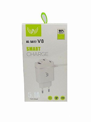 Carregador P/ Celular Micro Usb V8 5.1a Al-5017-V8