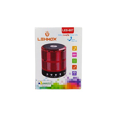 Mini Radio Usb/Sd C/ Entrada P2 Em Formato Cilindrico Les-887