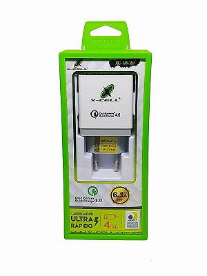 Carregador Ultra Rapido 4 Usb 6.1a 36w Xc-Ur-20