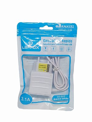 Carregador Universal C/ 2 Entrada Usb LE-517 V8
