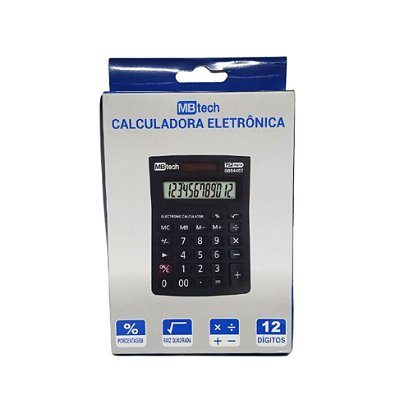 Calculadora Eletronica a Pilha 12 Digitos GB54457