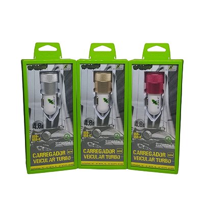 Carregador Veicular Usb 4.8A 30W XC-V14USB