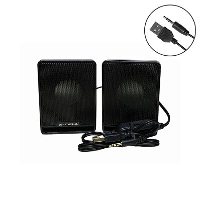 Conjunto C/2 Caixa de Som P/ Computador XC-CM-04