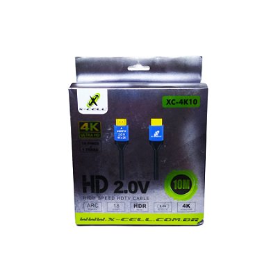 Cabo Hdmi 4K 2.0v 10Mt XC-4K10