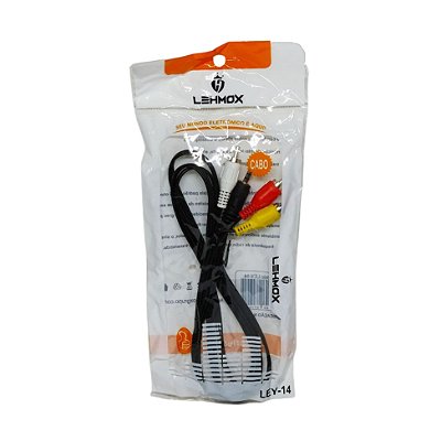 Cabo de Audio P2 Para 3RCA Com Saida Audio e Video Ley-14