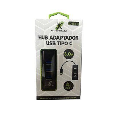 Hub Adaptador Usb Tipo-c XC-HUB-10