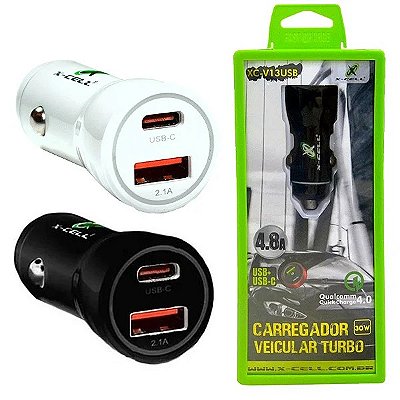 Carregador Veicular Usb XC-V13USB