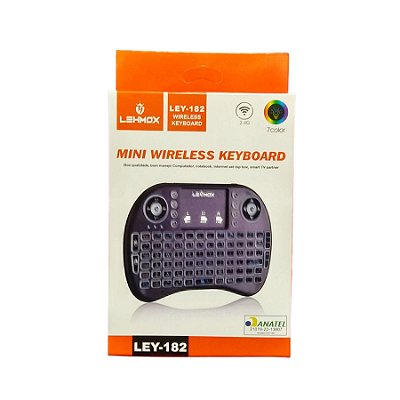 Mini Teclado Wireless Com Touch Pad Ley-182