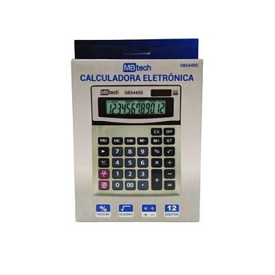 Calculadora Digital 12 Digitos a Pilha GB54455