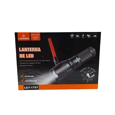 Lanterna Manual de Led Recarregavel