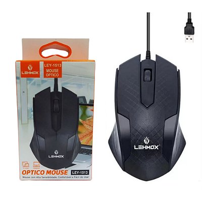Mouse Optico Com Fio LEY-1513