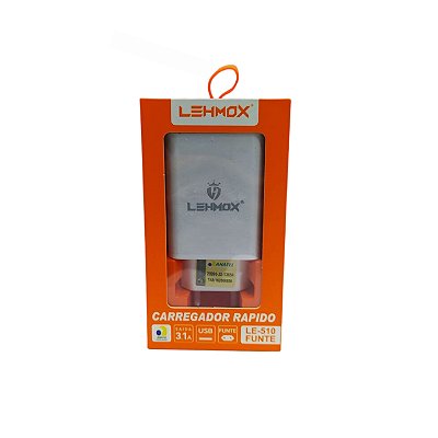 Carregador Universal Com 1 Entrada Usb e Sem Cabo LE-510FUNTE