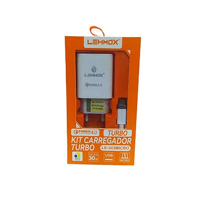 Carregador Para Celular Micro Usb V8 LE-343Micro