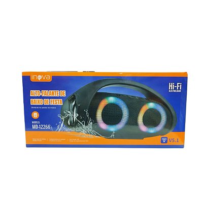 Caixa de Som Amplificadora Portatil Com Bateria Recarregavel MD-12266