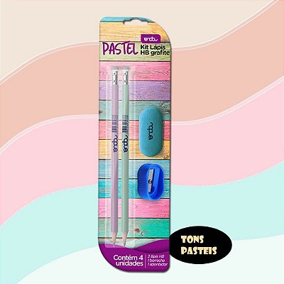 KIT LAPIS PASTEL BLS C/ 4 PECAS