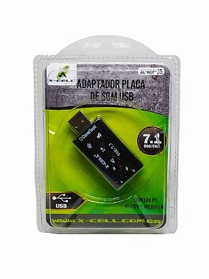 Adaptador Placa Som Usb 7.1digital Xc-Adp-35