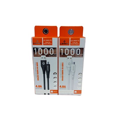 Cabo Usb Para Type-C Carga Rapida 4.8A 1mt Le-2009-Tc