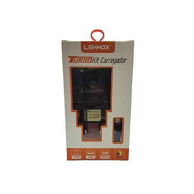 Carregador de Celular C/1 Entrada Usb e Cabo Type-C Le-90-4