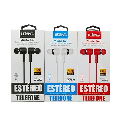 Fone de Ouvido LE-0202
