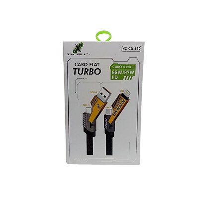 Cabo de Dados Usb 4 Em 1 65W XC-CD-130