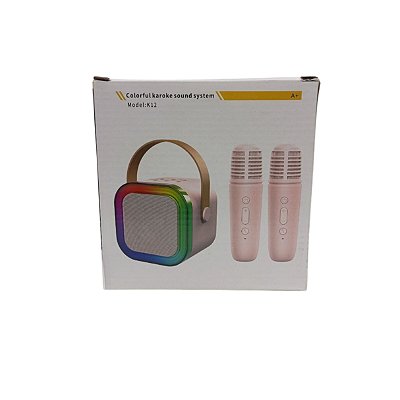 Caixa de Som K12 C/ 2 Microfones